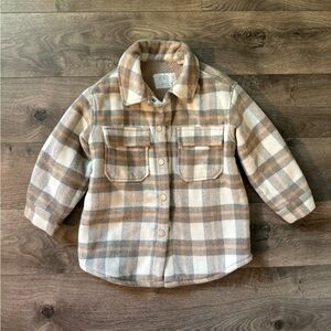 Zara - Plaid Shacket Girl 4-5 Years